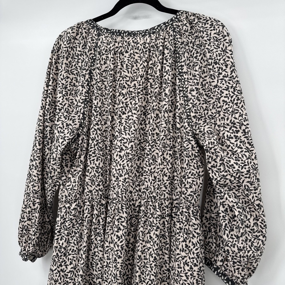 FAHERTY Phoebe Floral Block Print Maxi Dress Size XL Hippie Boho Floral Ruffle - Picture 6 of 11